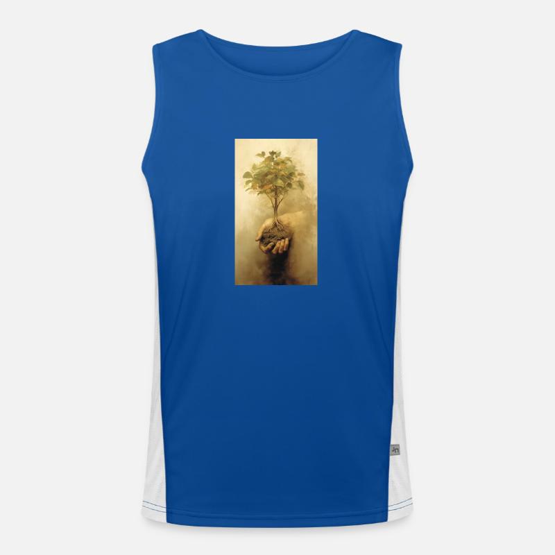 Mutter Natur Funktionelles Kontrast-Tank Top für Männer 