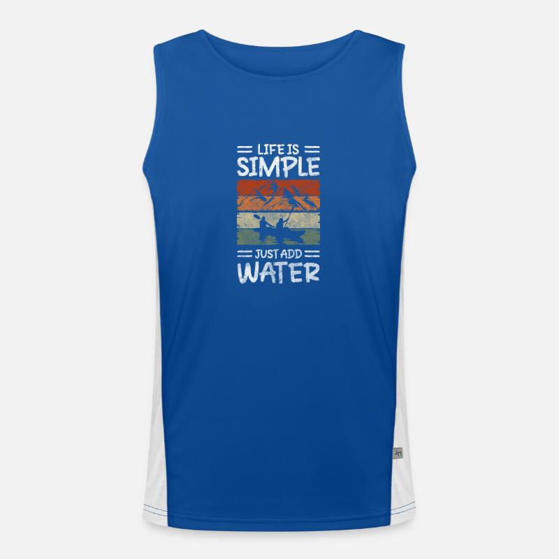 Rowing Machine Paddle Competition Strength Men's Functional Contrast Tank Top 