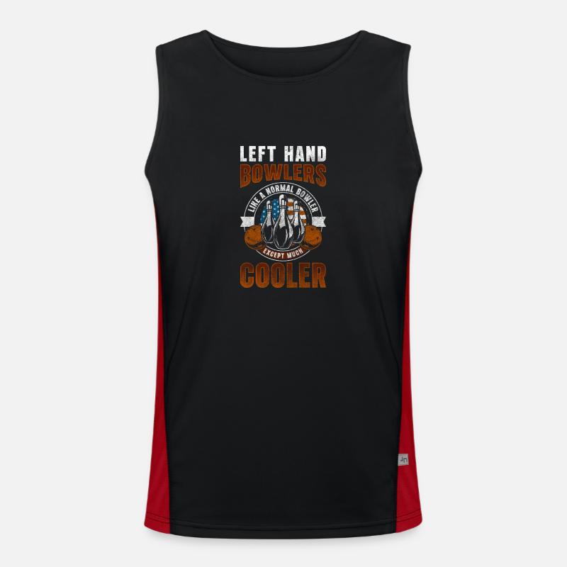 Bowling Bowlen Funktionelles Kontrast-Tank Top für Männer 