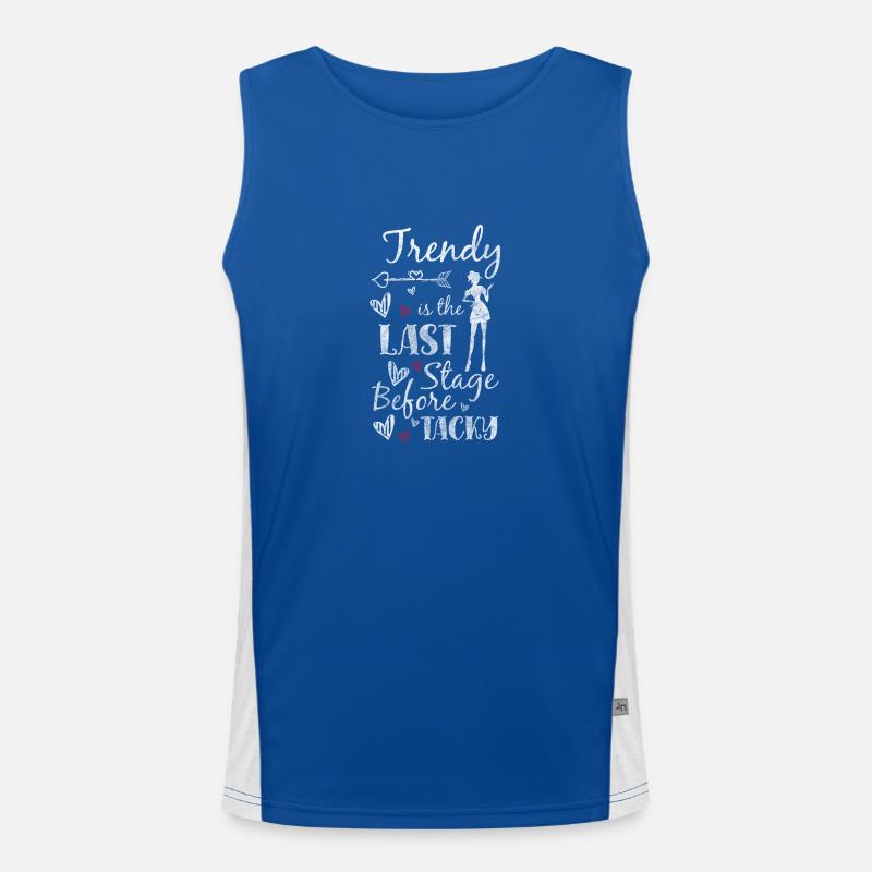 Mode Einkaudszentrum Modenschau Schmuck Funktionelles Kontrast-Tank Top für Männer 