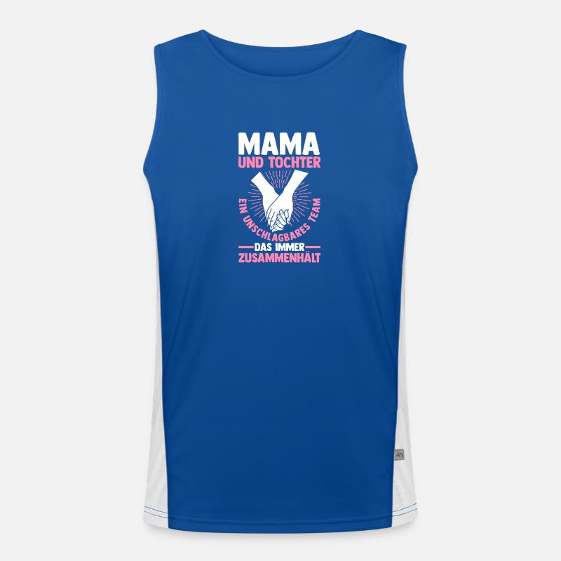 Mama Und Tochter Funktionelles Kontrast-Tank Top für Männer 