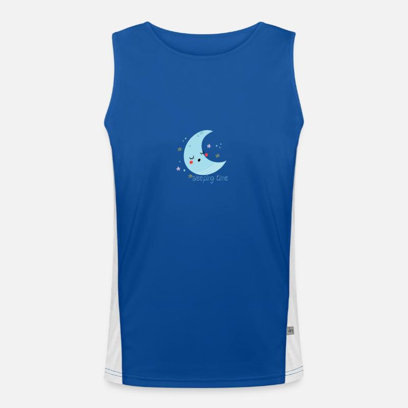 sleeping time Men's Functional Contrast Tank Top 