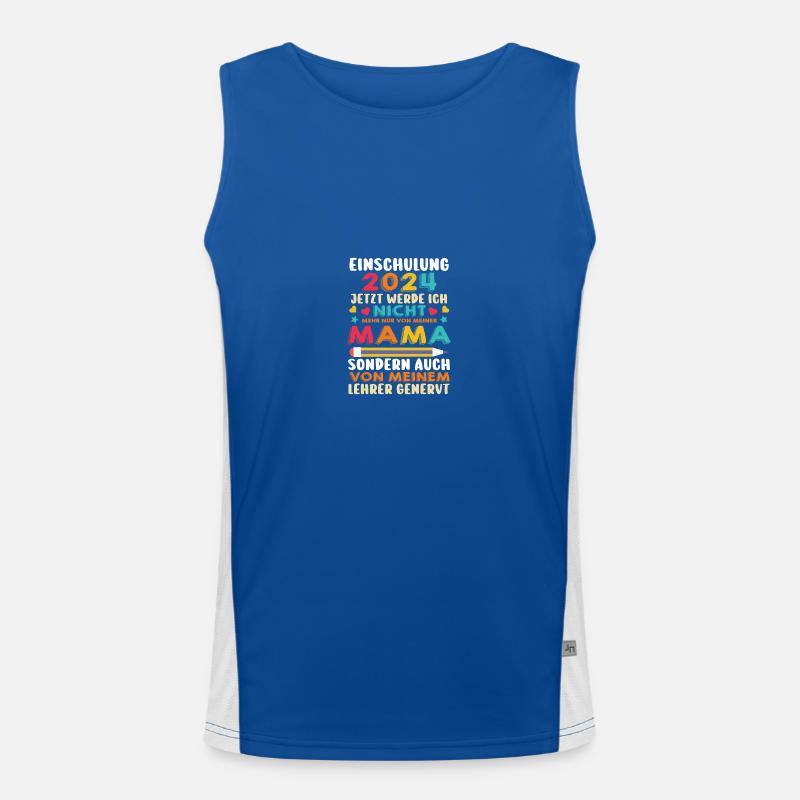 First Grade Elementary School 2024 Gift Men's Functional Contrast Tank Top 