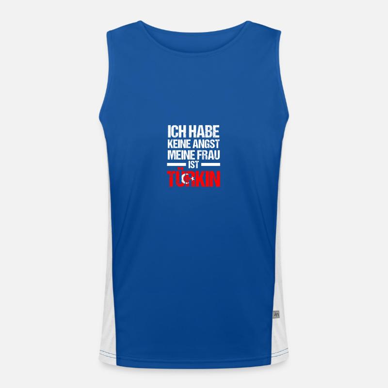 Turks Turkey Men's Functional Contrast Tank Top 