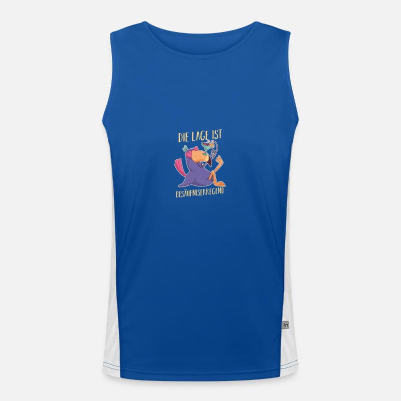 The situation is drunkenness Men's Functional Contrast Tank Top 