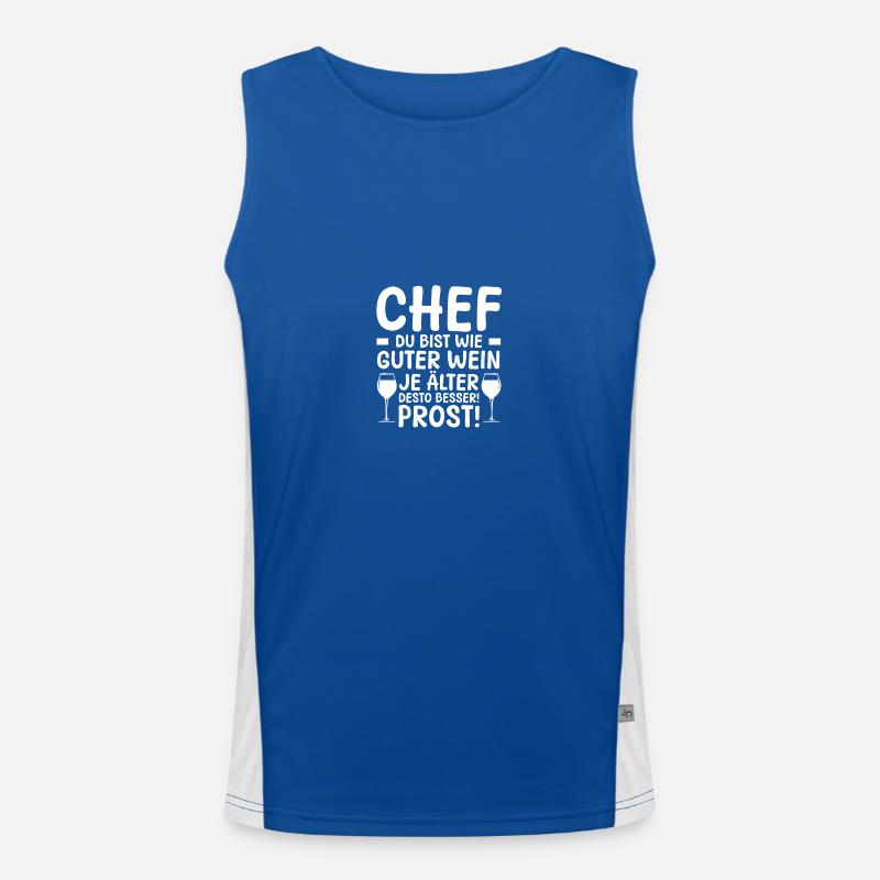 , Group Leader, Team Leader, Supervisor Men's Functional Contrast Tank Top 