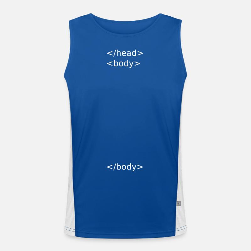 Html head body Men's Functional Contrast Tank Top 
