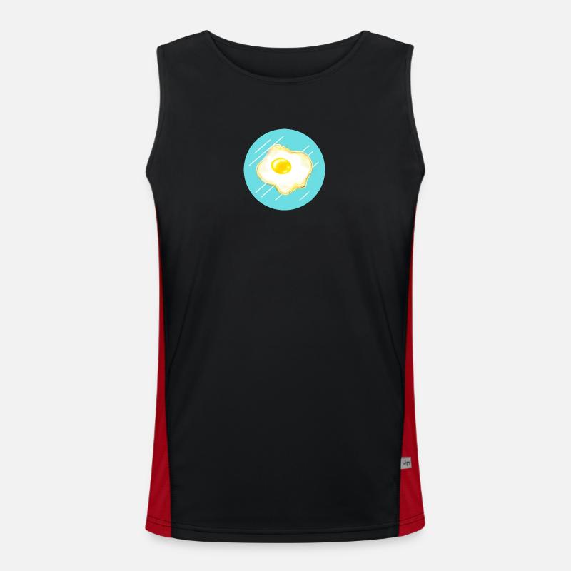 fried egg Men's Functional Contrast Tank Top 