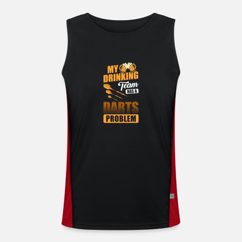 Jeu de fléchettes Jeu de fléchettes Sport Darter Débardeur respirant contrasté Homme 