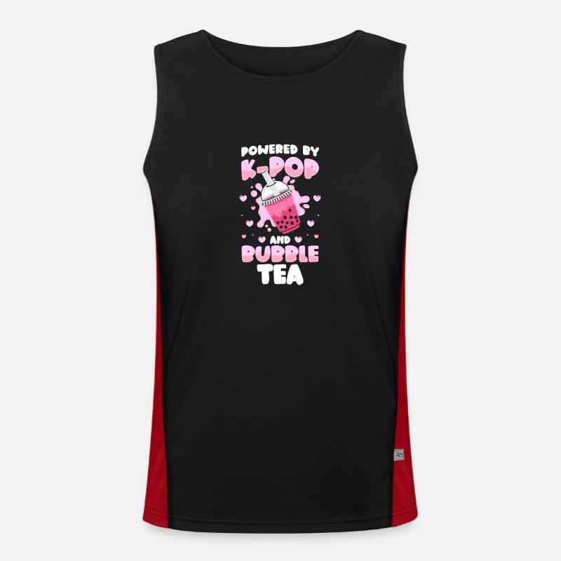 Bubble Tea Sirop mignon Tapioca Débardeur respirant contrasté Homme 
