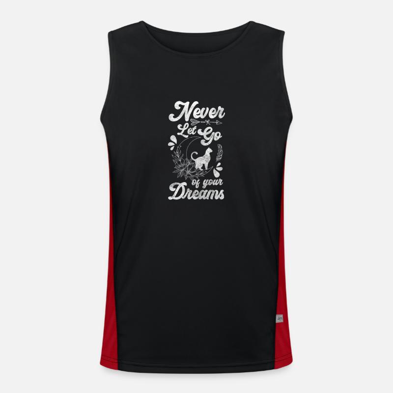 Magic Symbol Elements Power - Men's Functional Contrast Tank Top  - black/red