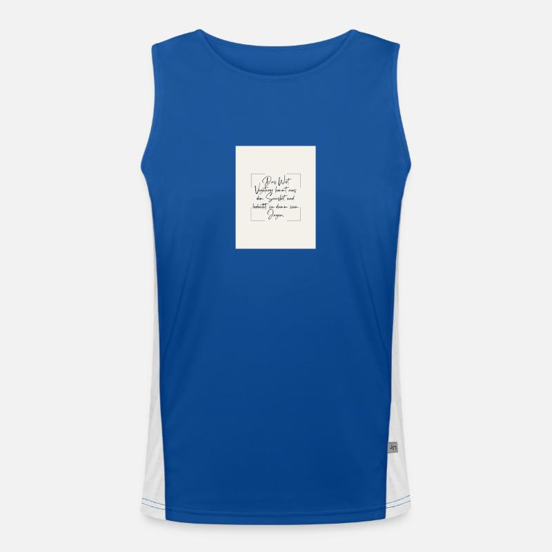 Der Vegetarier Funktionelles Kontrast-Tank Top für Männer 