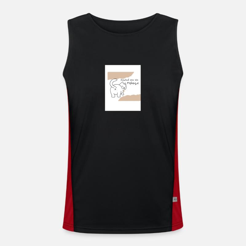 Poperze Funktionelles Kontrast-Tank Top für Männer 