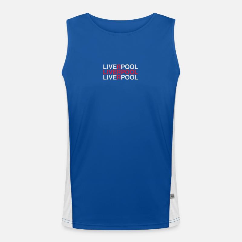 LIVERPOOL Union Jack Flag Men's Functional Contrast Tank Top 