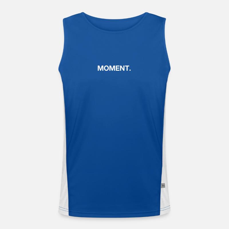 Moment – Conception de texte minimaliste Débardeur respirant contrasté Homme 