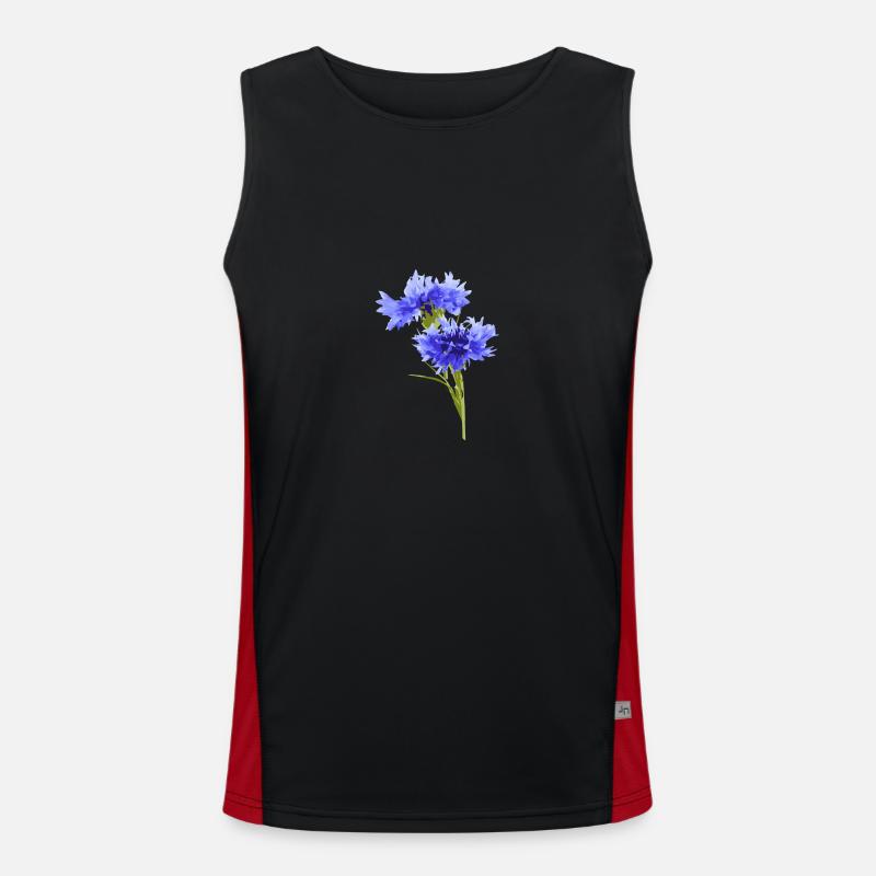 bleuet Débardeur respirant contrasté Homme 