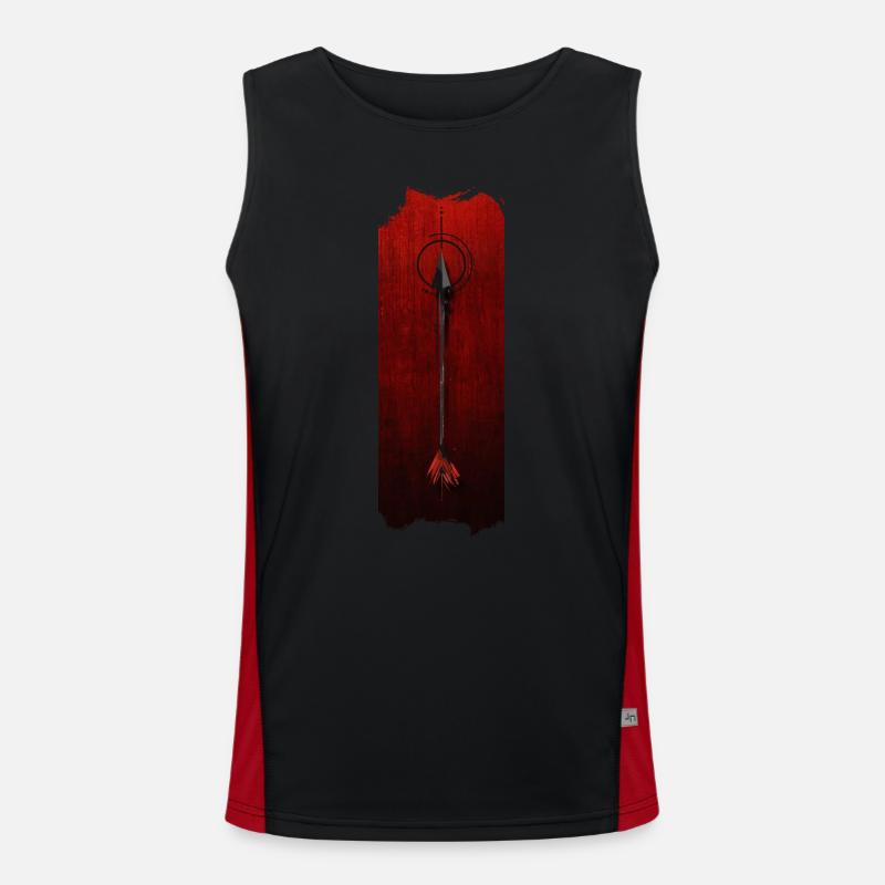 Piercing Precision: Arrow Men's Functional Contrast Tank Top 
