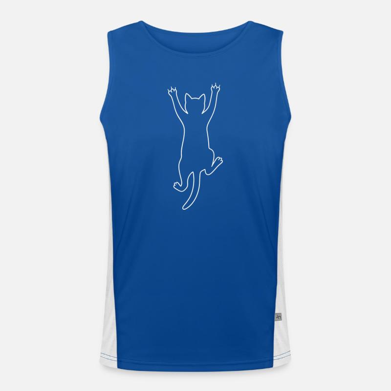 Kletterkat. Funktionelles Kontrast-Tank Top für Männer 