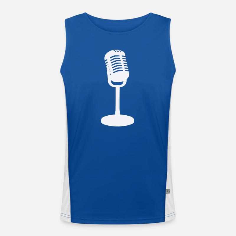 Microphone Men's Functional Contrast Tank Top 