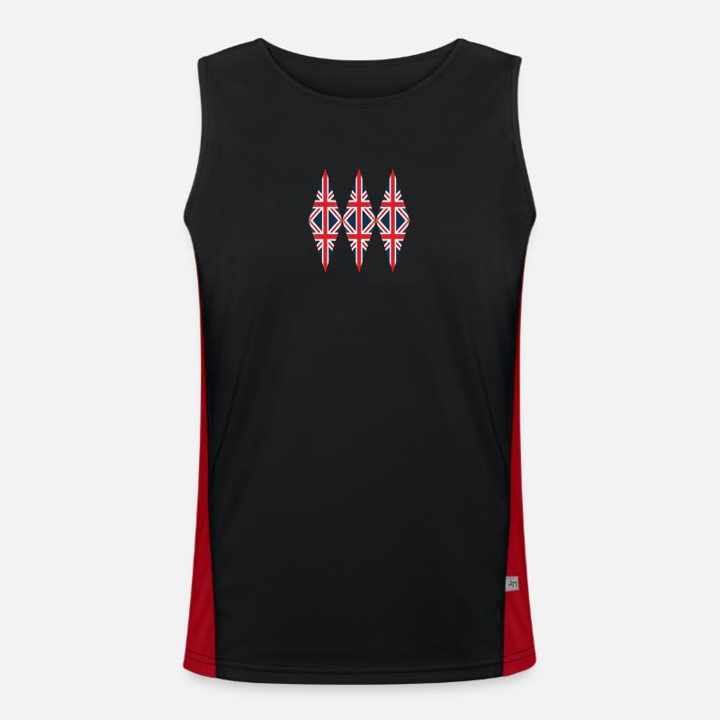 Drapeau de l’Angleterre Débardeur respirant contrasté Homme 