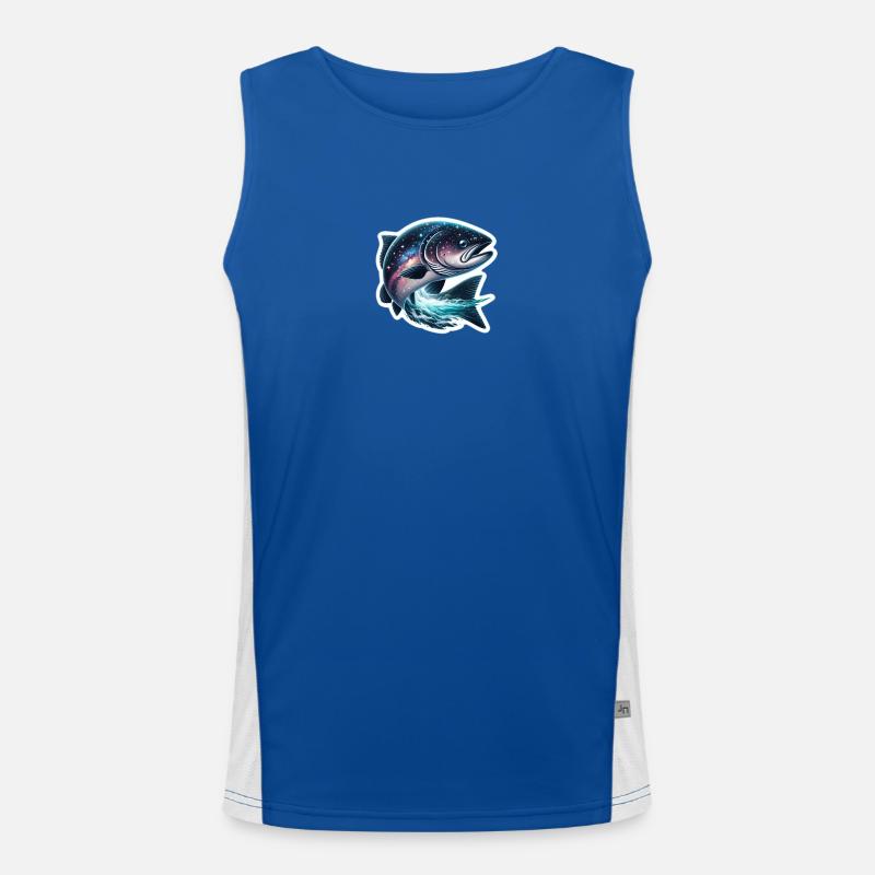 Celestial fish Men's Functional Contrast Tank Top 
