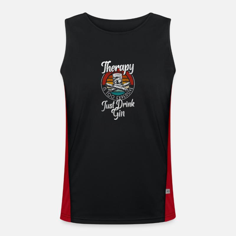 cocktail bartender bachelor party Men's Functional Contrast Tank Top 