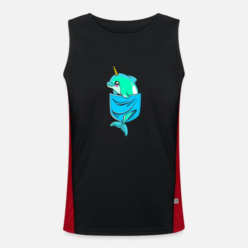 Narwhal Men's Functional Contrast Tank Top 