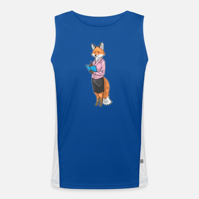 Fox Secretary Notebook Office Men's Functional Contrast Tank Top 
