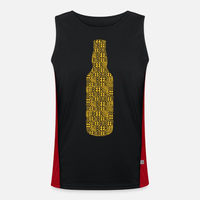 bière bière bière Débardeur respirant contrasté Homme 