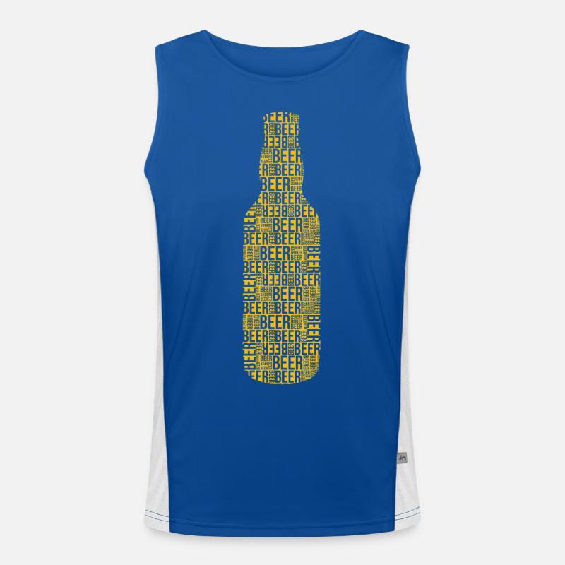 bière bière bière Débardeur respirant contrasté Homme 