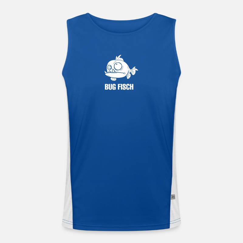 Bug Fisch Funktionelles Kontrast-Tank Top für Männer 