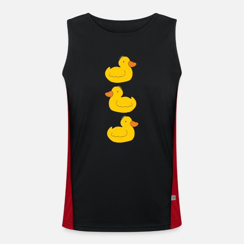 Three ducklings Men's Functional Contrast Tank Top 