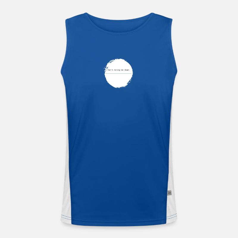 Can't bring me down - green hyphen Men's Functional Contrast Tank Top 