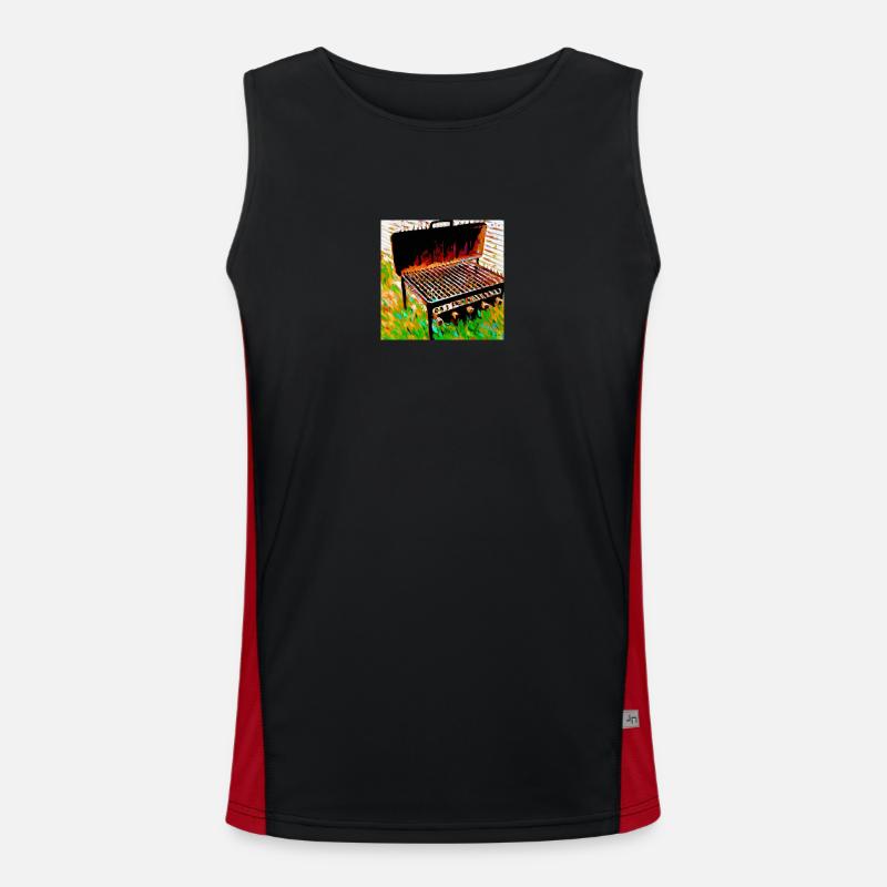 Grill der 50er Jahre Funktionelles Kontrast-Tank Top für Männer 