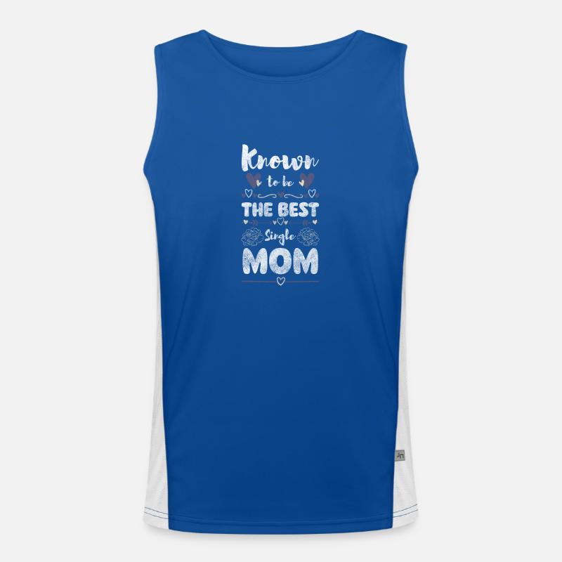 Eltern Muttertag Funktionelles Kontrast-Tank Top für Männer 