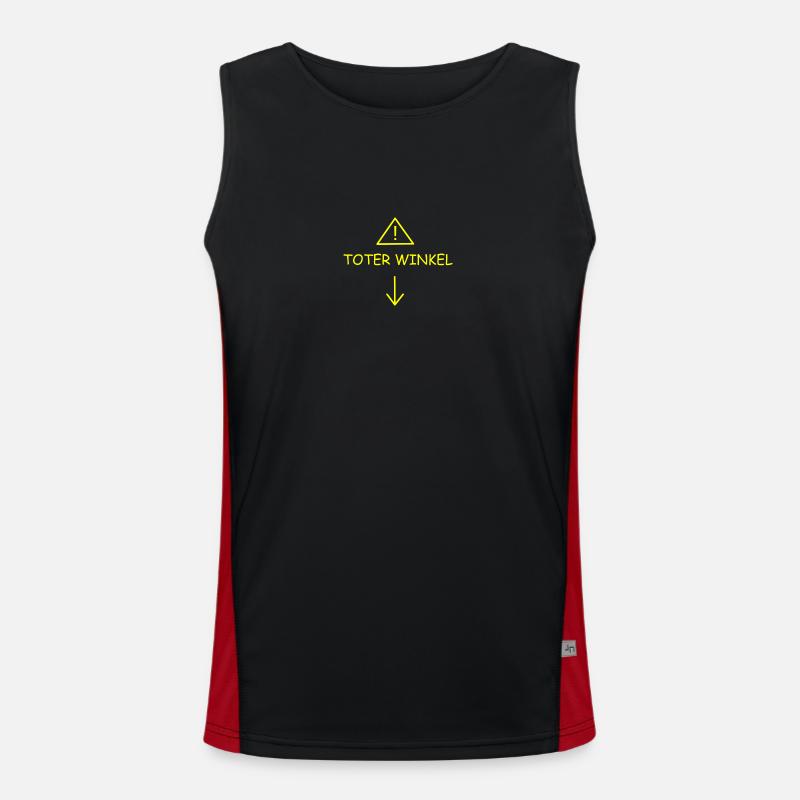toter Winkel Funktionelles Kontrast-Tank Top für Männer 