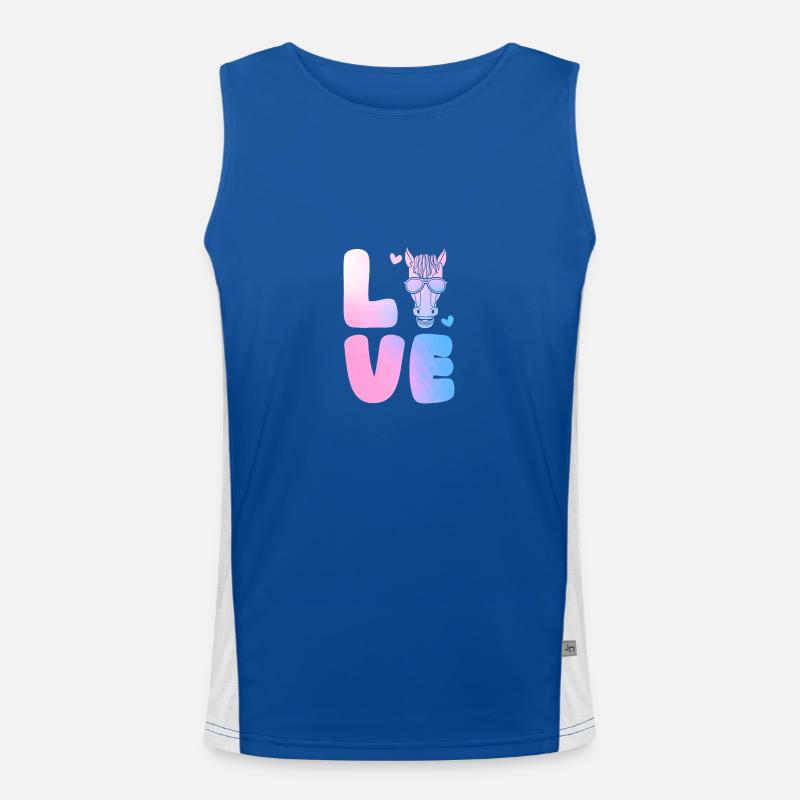 Riding Horse Men's Functional Contrast Tank Top 