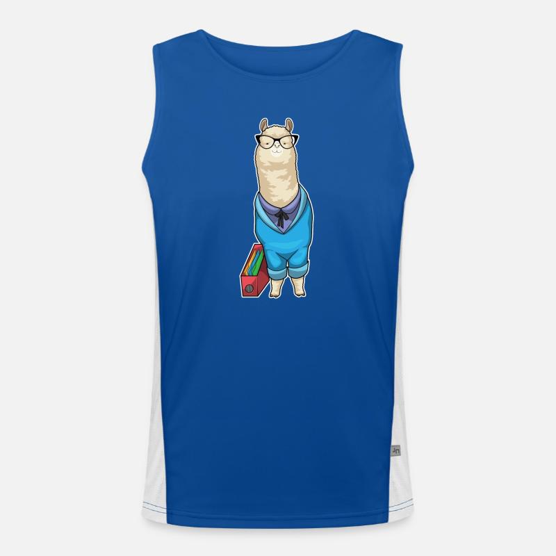 Alpaca Secretary Folder Office Men's Functional Contrast Tank Top 