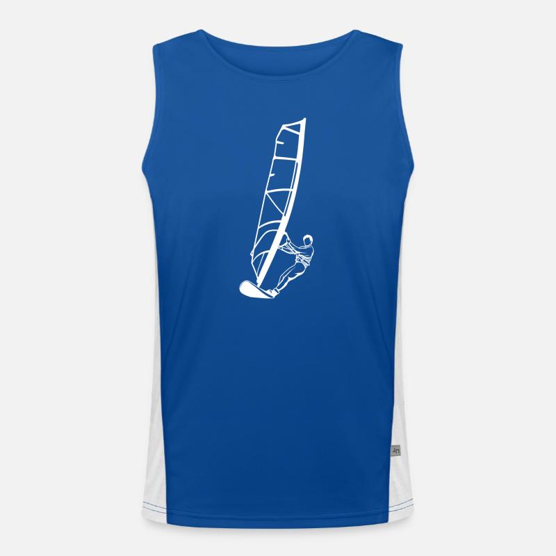 Windsurfer Junge Funktionelles Kontrast-Tank Top für Männer 