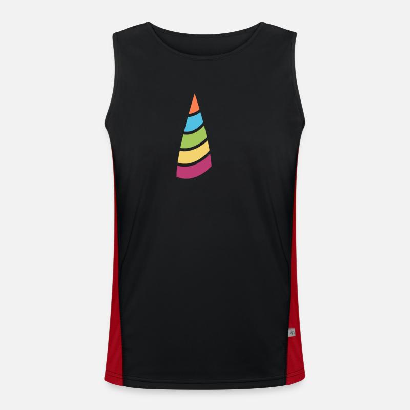 corno Canotta sportiva da uomo in contrasto cromatico 