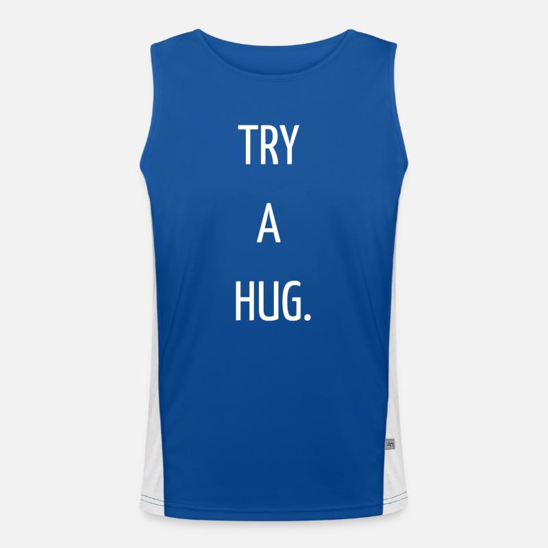 Try a hug Men's Functional Contrast Tank Top 