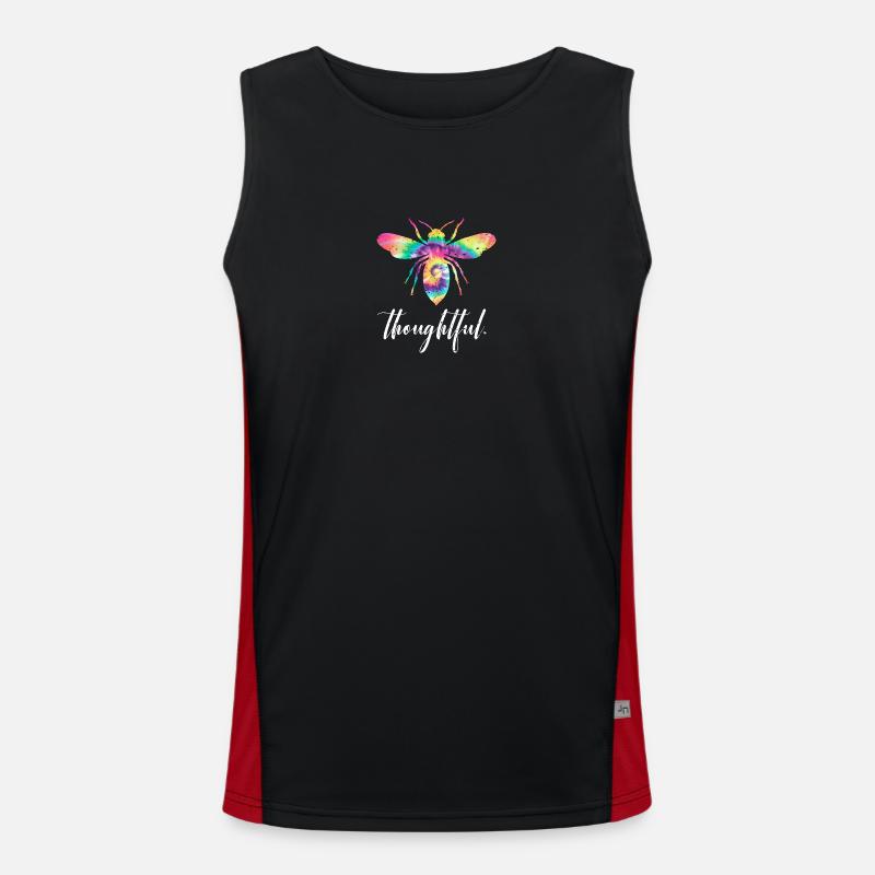 Tie Dye Bee Attentionné Biene Soyez réfléchi Débardeur respirant contrasté Homme 