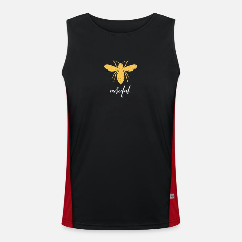 Yellow Bee Merciful Bee Be Merciful Men's Functional Contrast Tank Top 