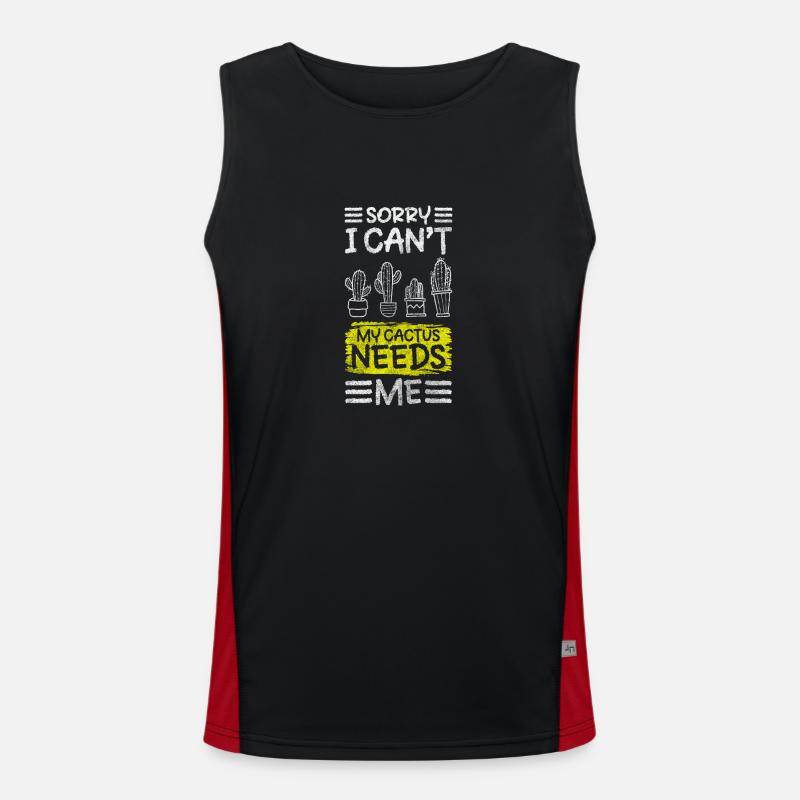 Cactus Garden Piksig Men's Functional Contrast Tank Top 