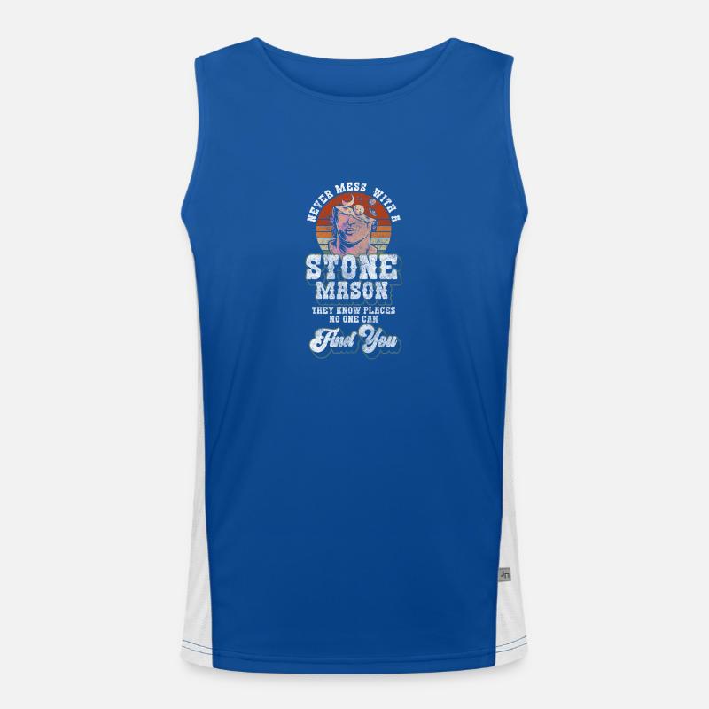 Sculptor, Hobby, Training, Apprentice Men's Functional Contrast Tank Top 