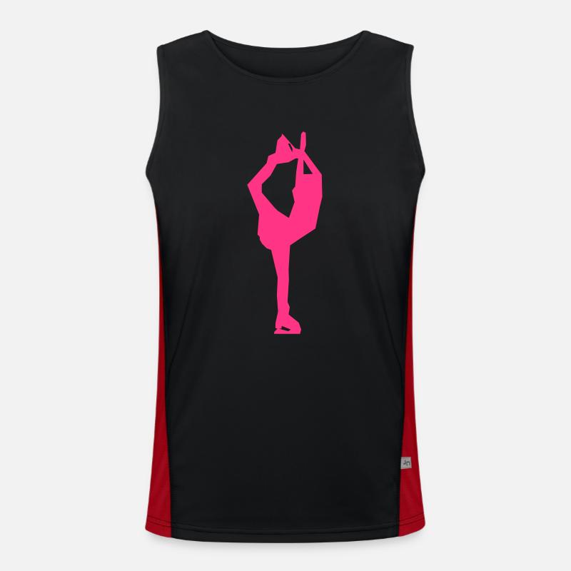 Eiskunstlauf Funktionelles Kontrast-Tank Top für Männer 