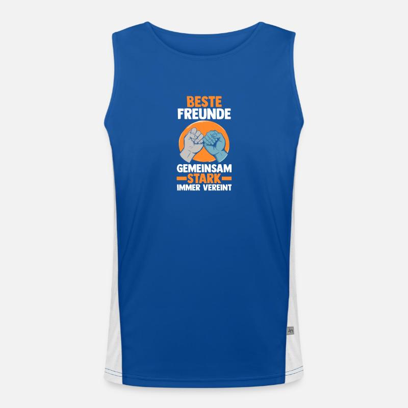 Beste Freunde Funktionelles Kontrast-Tank Top für Männer 