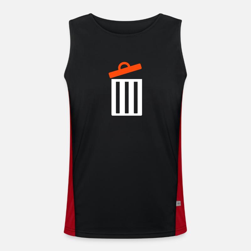 Mülleimer Funktionelles Kontrast-Tank Top für Männer 