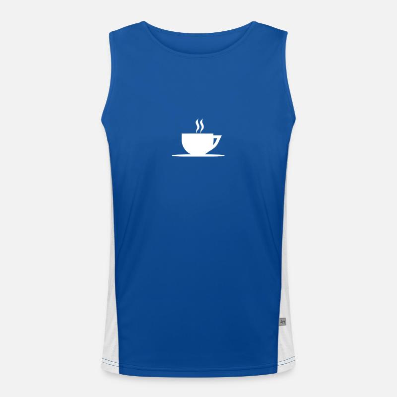 Kaffee Tee Kaffeetasse Teetasse Geschenkidee Funktionelles Kontrast-Tank Top für Männer 