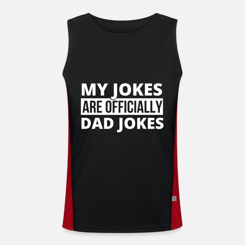Mes blagues sont des blagues de papa Débardeur respirant contrasté Homme 